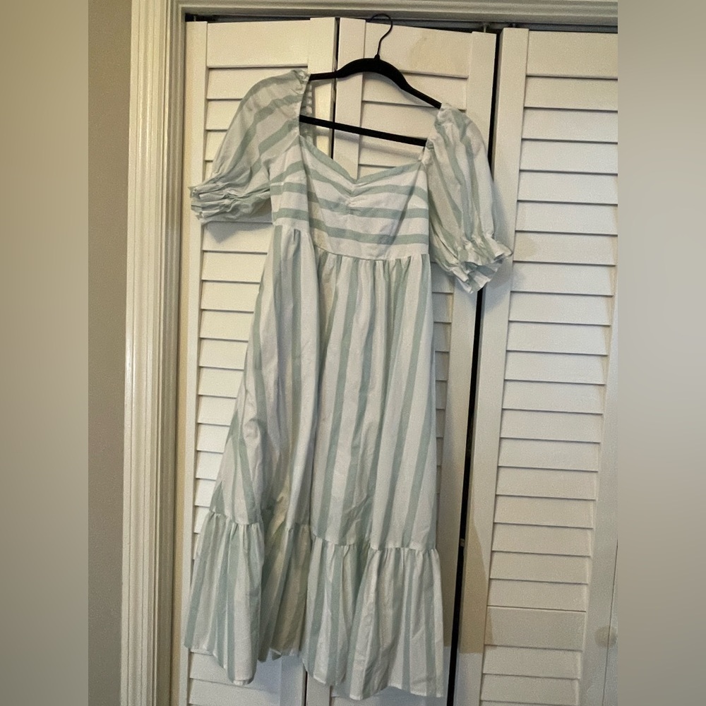 COPY - Abercrombie striped maxi dress